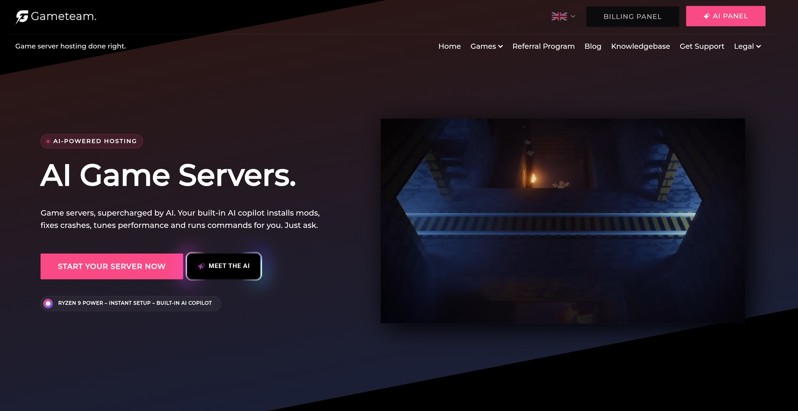 GameTeam AI game servers